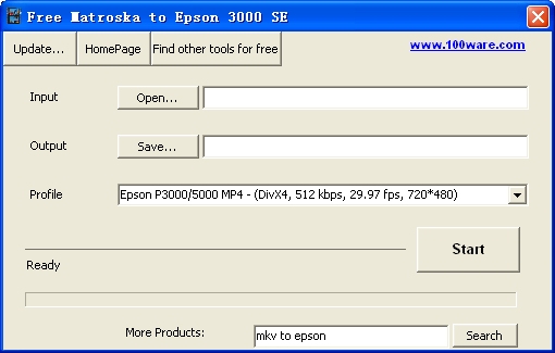 Free Matroska to Epson 3000 SE