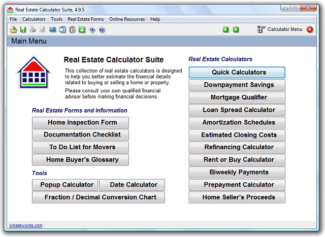 Real Estate Calculator Suite